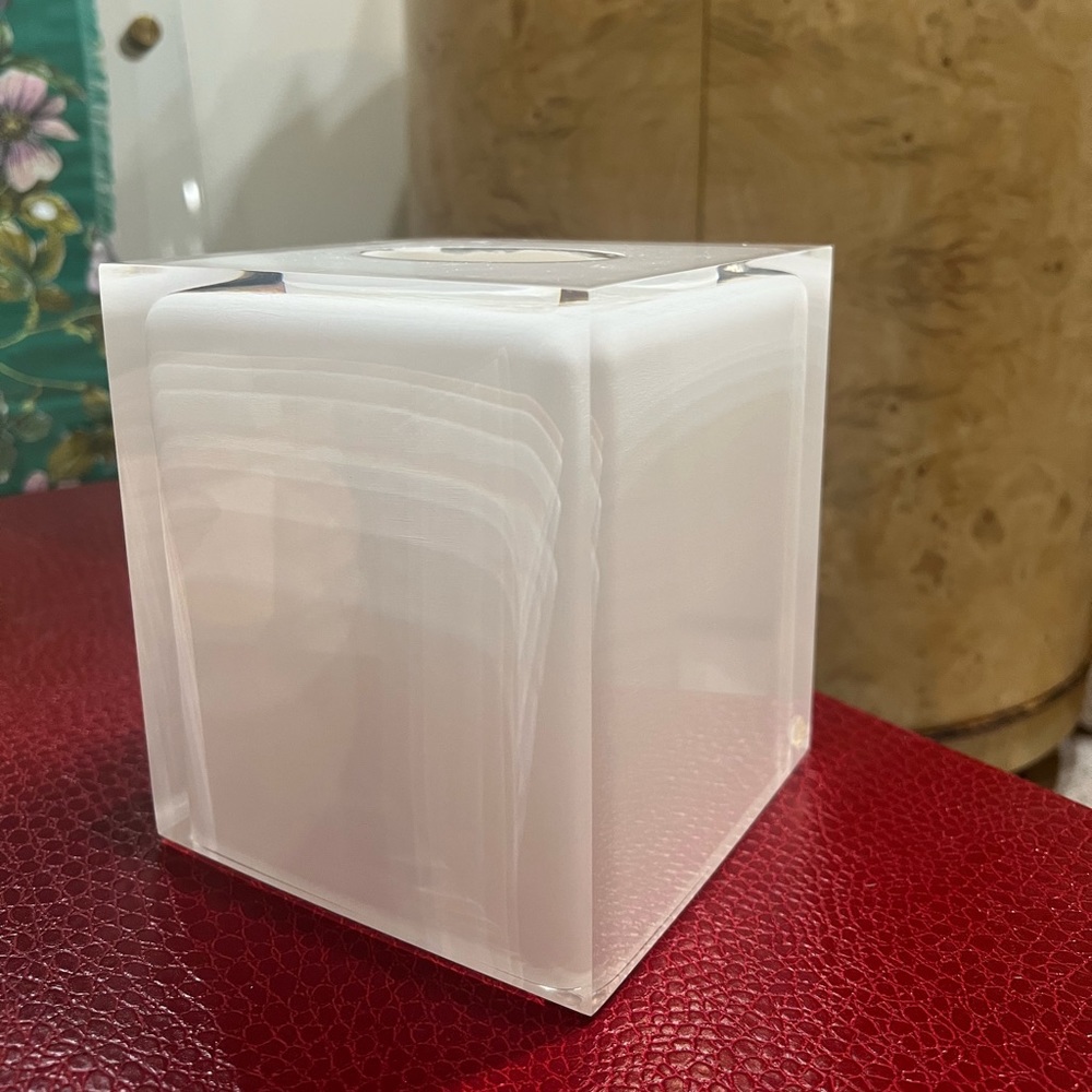 Jonathan Adler Acrylic Tissue Box Cover